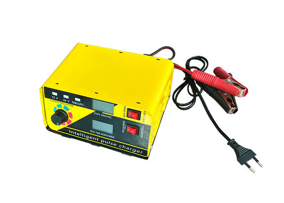 Carregador de bateria de motor de lítio Paulse Reparação para qualquer bateria de veículo com ecrã digital Carregador automático de bateria