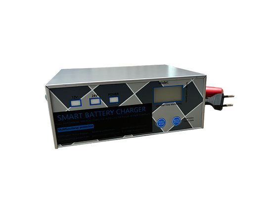 Carregador de bateria do motor de carregamento rápido HAS-Q-619K Cor prateada Rejuvenador de bateria manual ajustável / totalmente automático