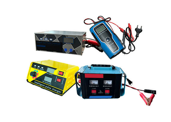 12V/24V Carregador de bateria de motor portátil de chumbo/lítio Adaptador de alimentação de controlo automático LED/Lcd Display